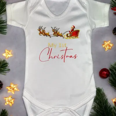 Baby 1st Christmas Vest