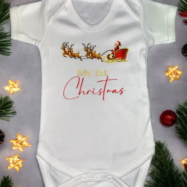 Baby 1st Christmas Vest