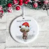 Baby Bear First Christmas Ceramic Bauble