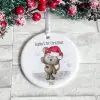Baby Bear First Christmas Ceramic Bauble