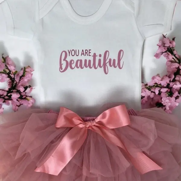 Personalised Christening Bib & Vest Set